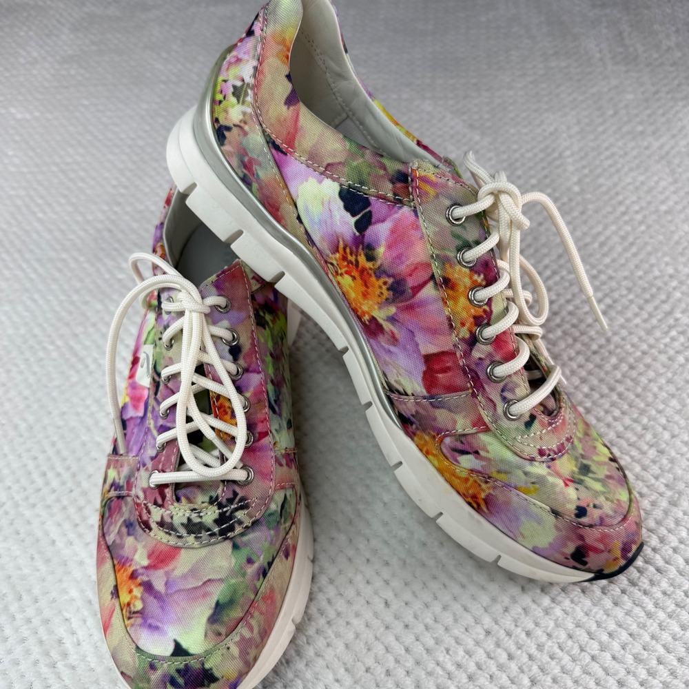 Geox Respira Nebula D52F2A Floral Print Sneakers Multicolored Size 40